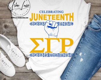 Sigma Gamma Rho Celebrating Juneteenth T-shirt