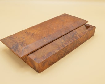 Mahogany pen storage - vintage office decoration