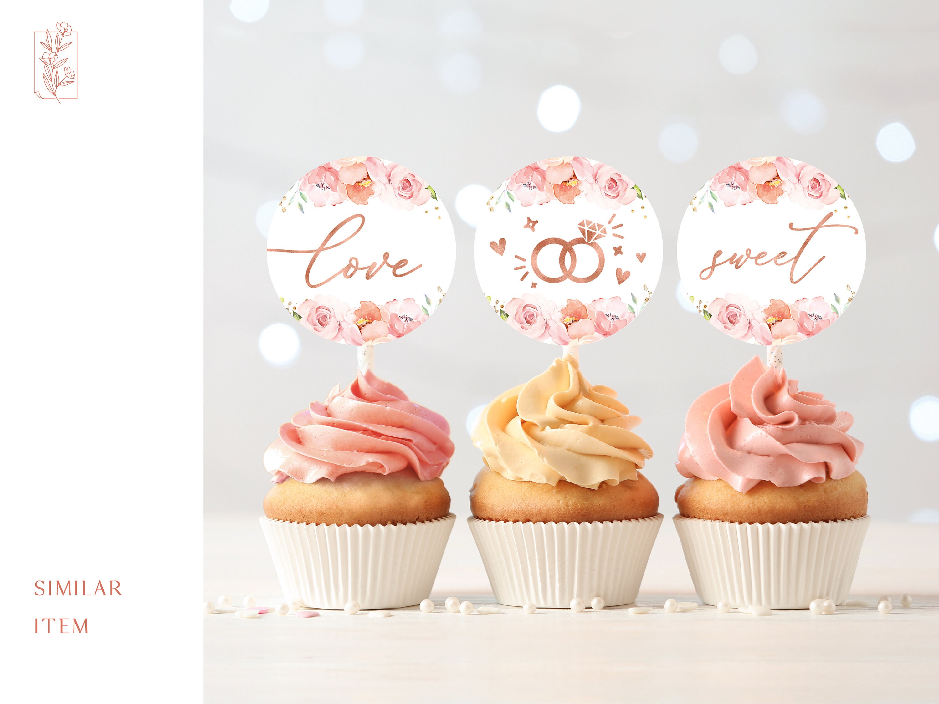 Diy Wedding Cupcake Toppers