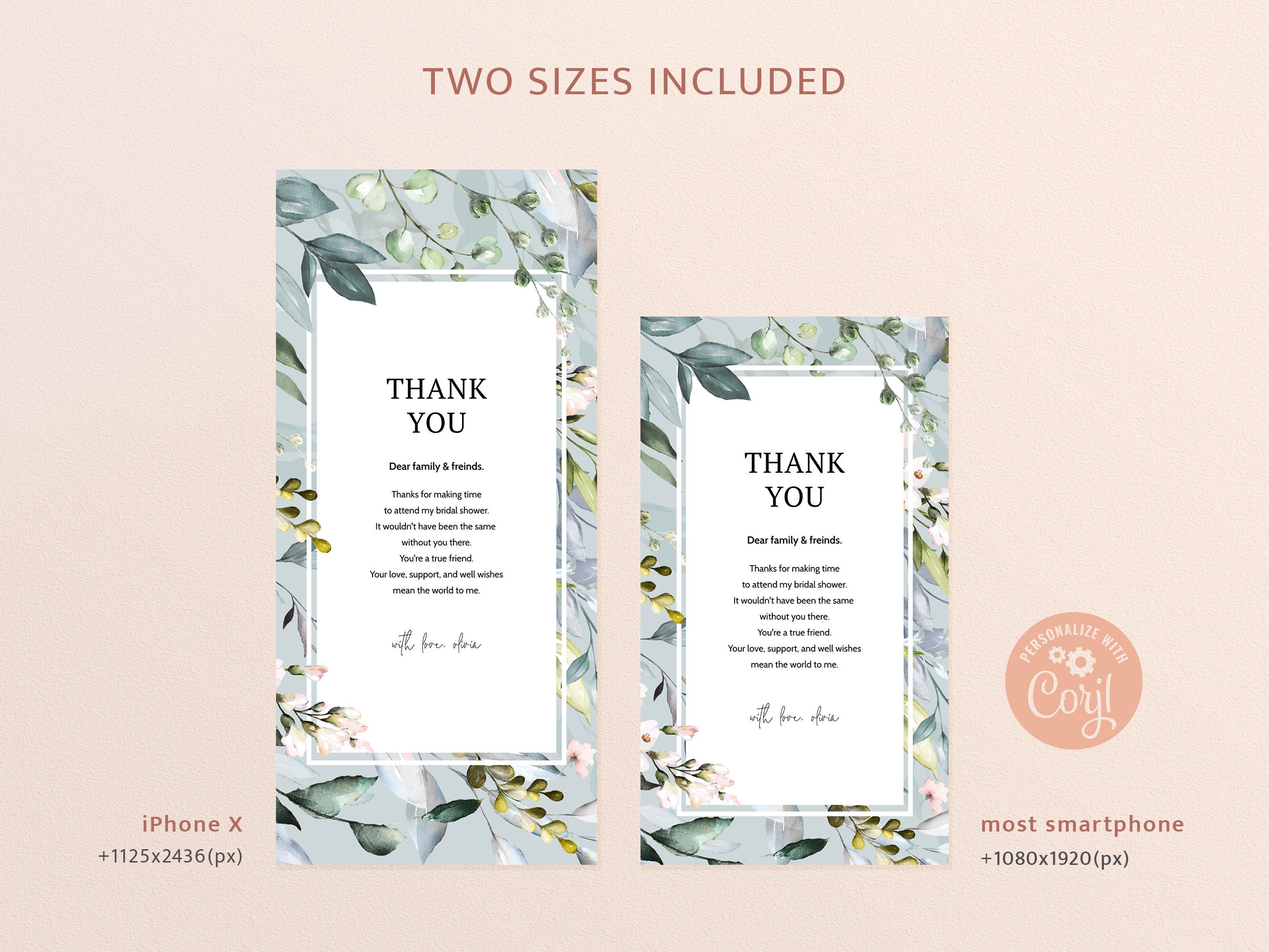 CARTOLINE DI RINGRAZIAMENTO etichette gratitudine matrimonio foglie