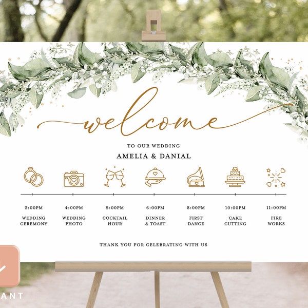 Wedding Template Timeline Poster Etsy Espa a