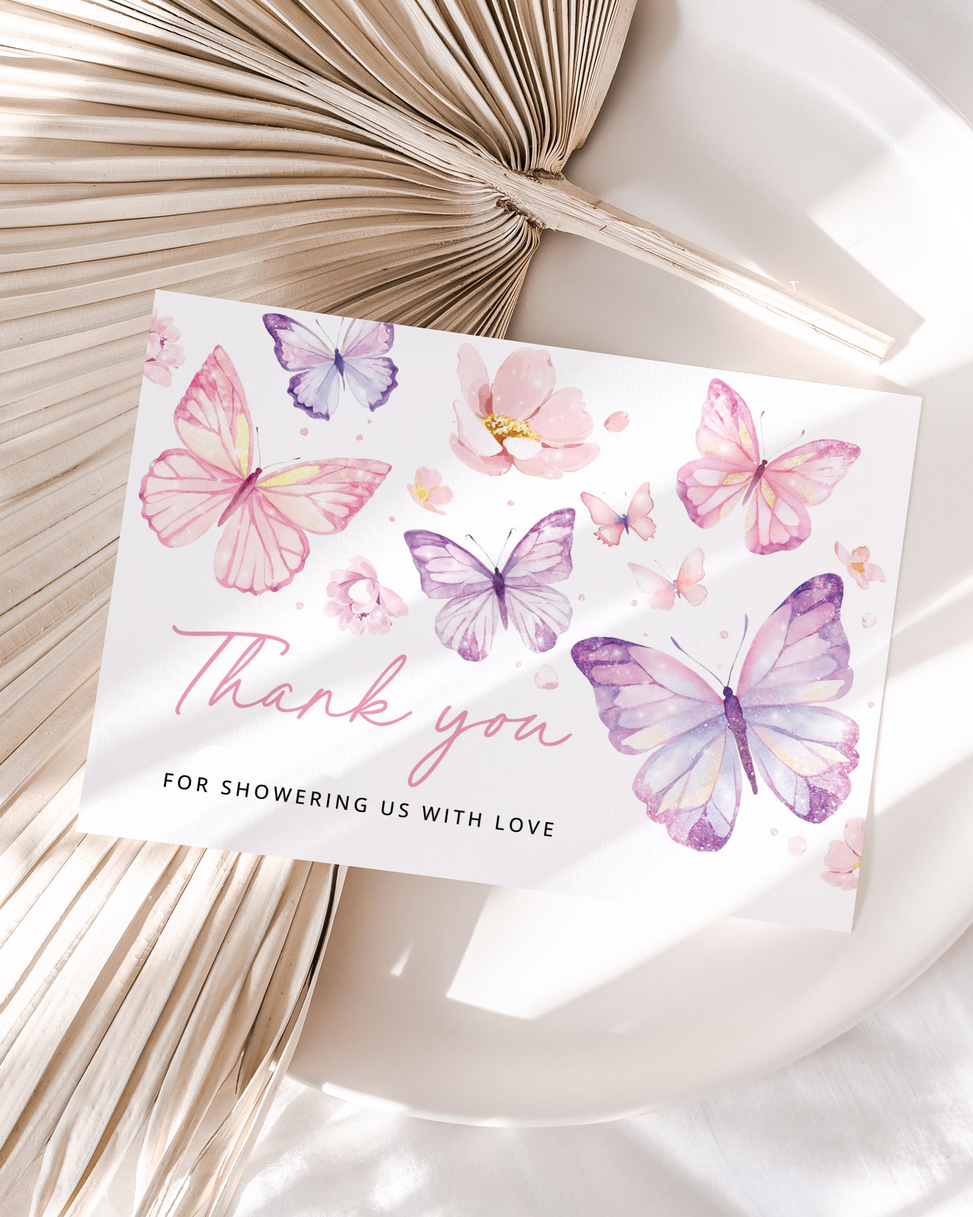 PINK BUTTERFLIES TEDDY BEAR STICKERS ENVELOPE SEALS SCRAPBOOK