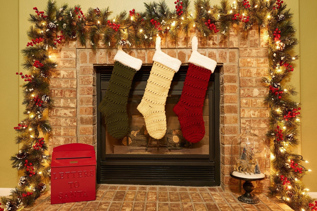 Silverthorne Crochet Christmas Stocking PATTERN Handmade 