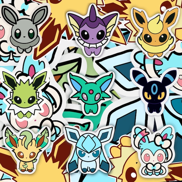 Shiny Eeveeloution sticker pack