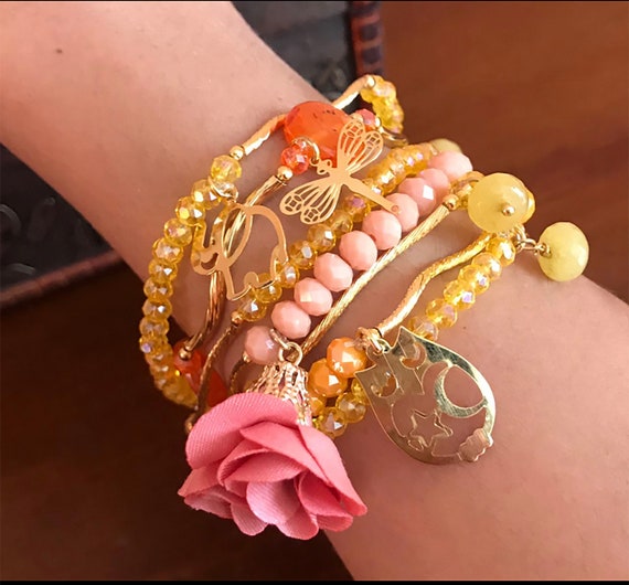 65MM 9K Gold Plated Adult Size Cute Bracelet Hawaiian Jewelry PolynesianHig  Quality Flower Bangles Girls Birthday Party Gifts - AliExpress