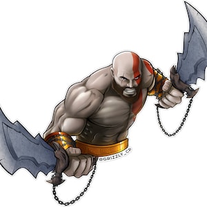 God of War - Matte Mirror Sticker!