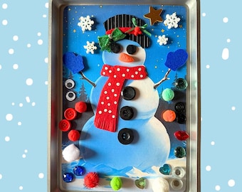 Snowman Magnetic Sensory Kit: Winter Activity Gift