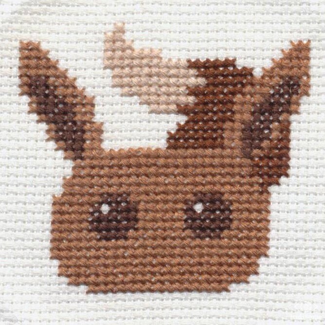 Eevee cross stitch pattern PDF instant download Etsy