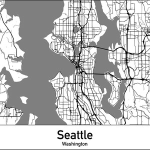 Seattle Washington Map Laser Cut Grave Ready Design Files