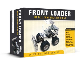 Mini Builder Series Front Loader Metal Construction Set