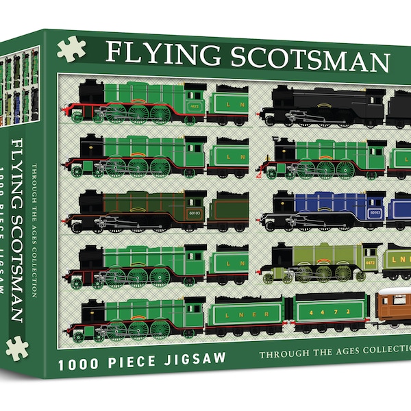 Flying Scotsman 1000 Piece Jigsaw Puzzle. Perfect Gift for Train Spotters!