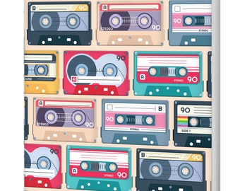 Cassettes Softback A5 Notebook (120 Lined Pages)