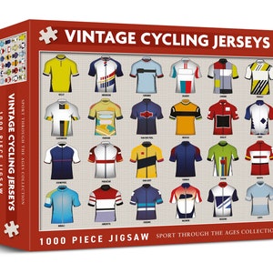 Vintage fietsshirts legpuzzel van 1000 stukjes