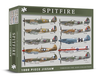 Spitfire 1000 Piece Jigsaw Puzzle. Perfect Gift for Spitfire Enthusiasts!