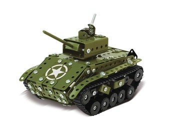 Sherman Tank Metal Construction Set | Perfect Men&#39;s Gift, Christmas Gift,  Father&#39;s Day, Dad&#39;s Gift, Kit for Teens