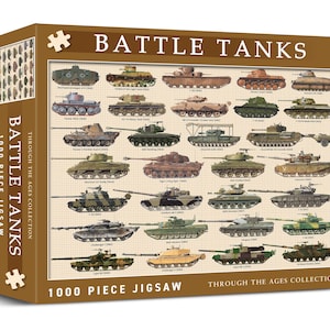 Tanks 1000 Piece Jigsaw. Perfect Gift for Tank Enthusiasts!