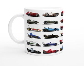 Grand Prix Racing Cars 11oz Ceramic Mug