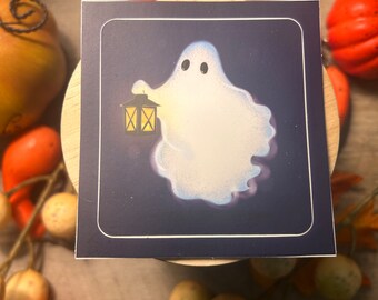Ghostly Lantern Sticker(Ghost of the Woods)