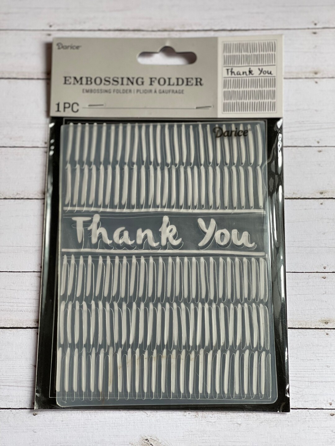 Thank You Hatched Embossing Folder - Etsy