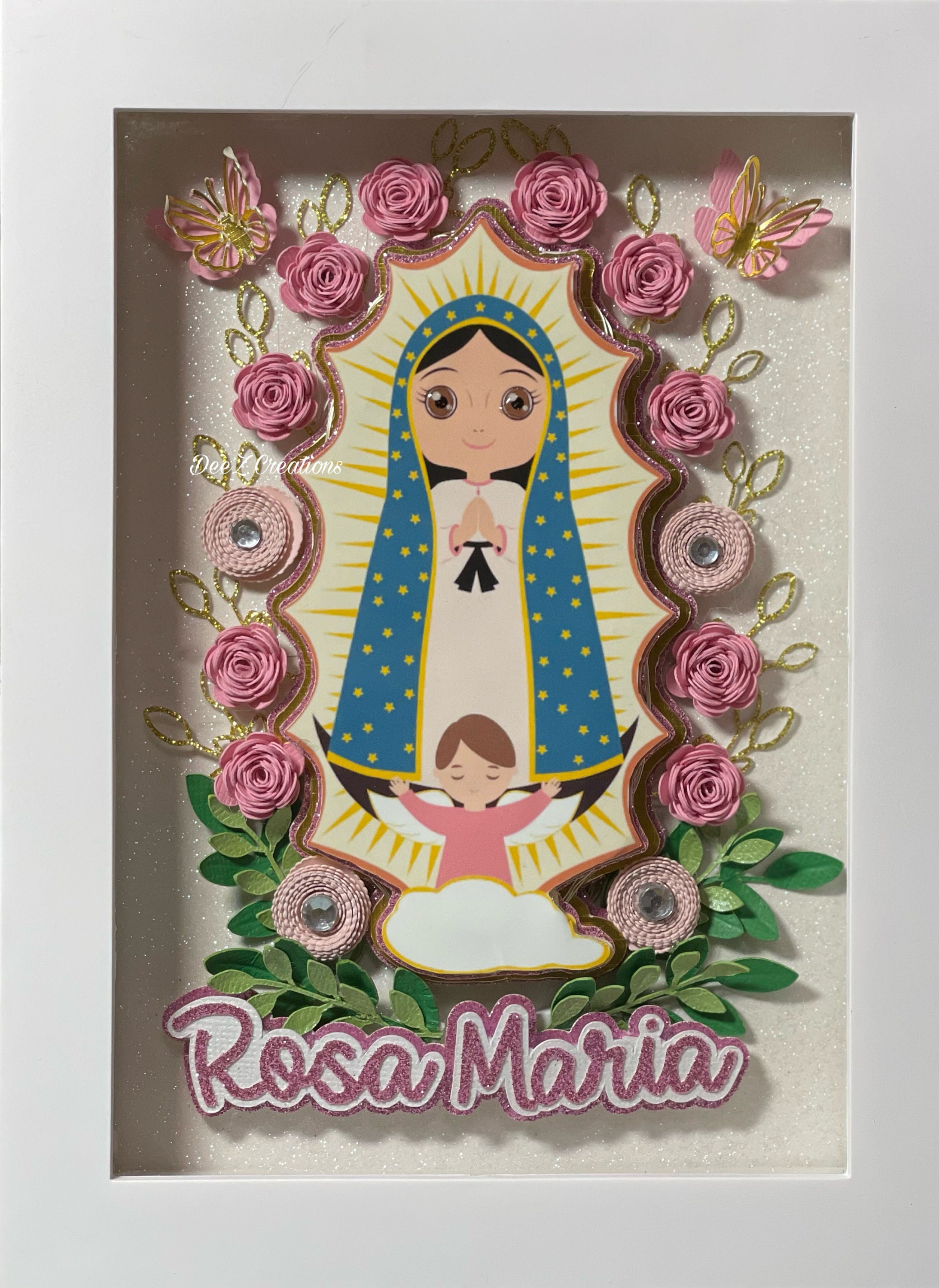 Children's Our Lady of Guadalupe Shadow Box// Virgen De - Etsy Children's Our Lady of Guadalupe Shadow Box// Virgen De - Etsy