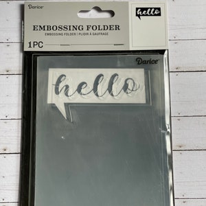 Hello Talk Bubble Embossing Folder