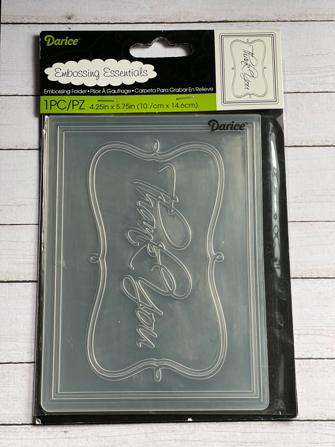 Thank You Framed Embossing Folder - Etsy