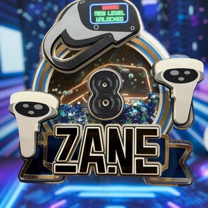 VR gaming cake topper