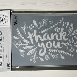 Thank You Floral Embossing Folder by Darice
