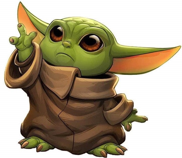 Baby Yoda Digital Download Image Baby Yoda Waterslide Image Etsy