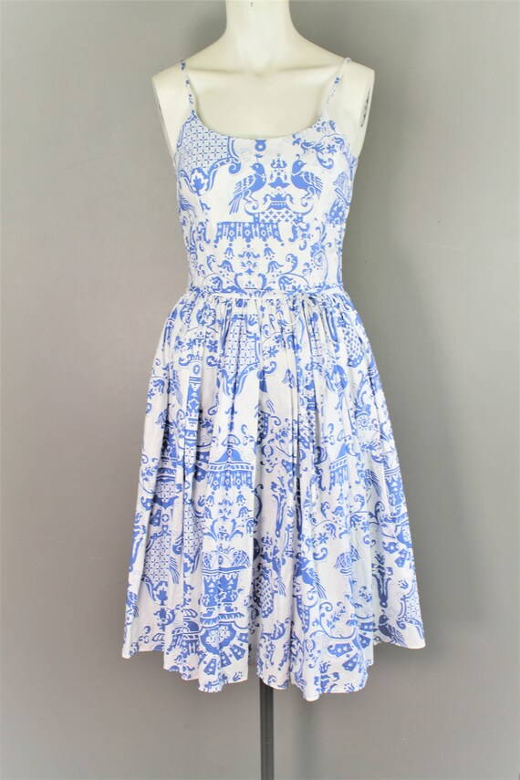 Bernie Dexter- Toile Sundress- Size Small