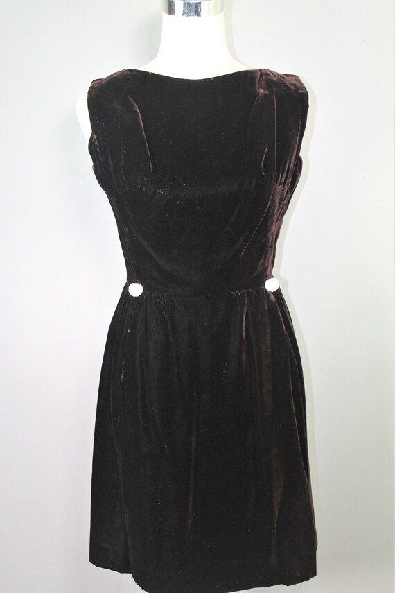 Dallas - 1960s Victor Costa Velvet Dress