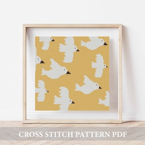 Bird cross stitch pattern,Embroidery Cross Stitch Pattern,Needlepoint pattern, Easy Cross Stitch,cross stitch, animal chart,instant download