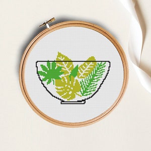 Food Embroidery Pattern, Salad cross stitch pattern, Cross Stitch Pattern, Hoop Art, Instant download, Cross Stitch Pattern Needlecraft