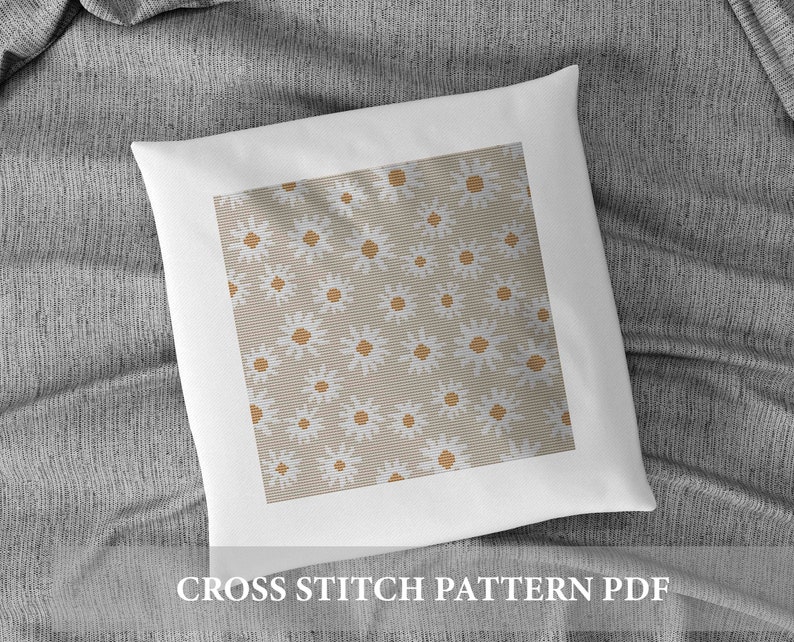 spring cross stitch boho Cross Stitch Pattern Modern Cross Stitch Pattern Boho Flowers Cross Stitch Pattern floral cross stitch pattern