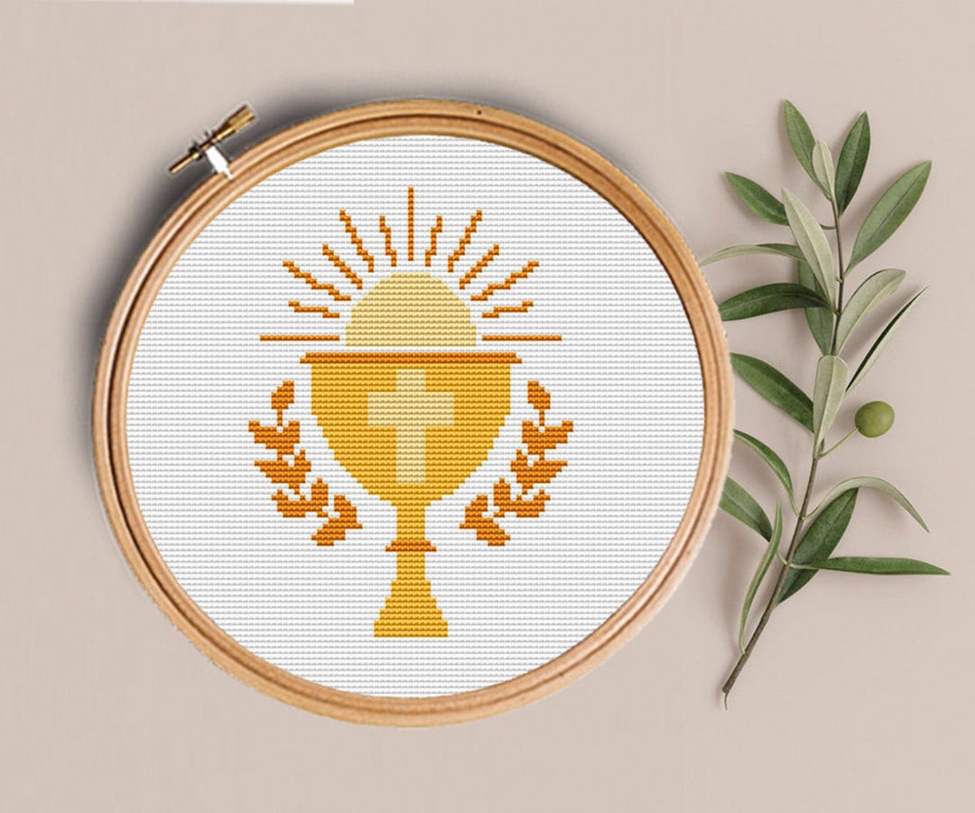 First Holy Communion CROSS STITCH, Cross Stitch Pattern, Modern Cross ...