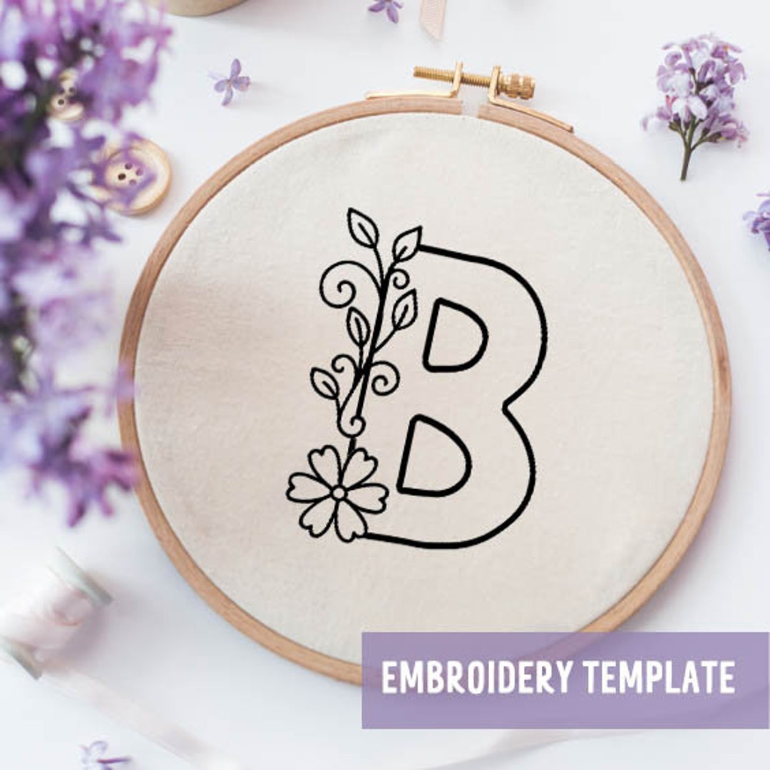 Custom Alphabet Embroidery PDF Pattern Instant Digital - Etsy