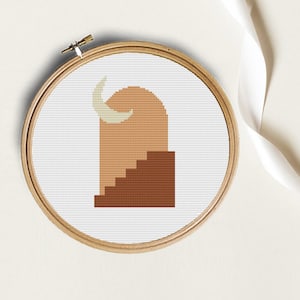 Abstract cross stitch pattern, Modern cross stitch, chart pdf download Wall art decor,Contemporary cross stitch pattern PDF Abstract xstitch