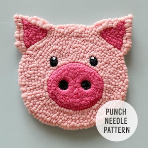 Kaffeunderlägg från Yarn Pig: Present till djurälskare, pyssel för barn, muggmatta (PDF-mönster)