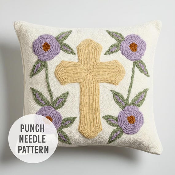 Kit Punch Needle 1 Motif Fleur Lily Beth - C'REPARTI