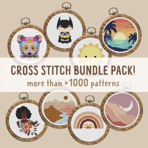 CROSS STITCH BUNDLE, all access cross stitch patterns, Mega offer cross stitch patterns, present and futur includes, Bundle  Access lifetime
