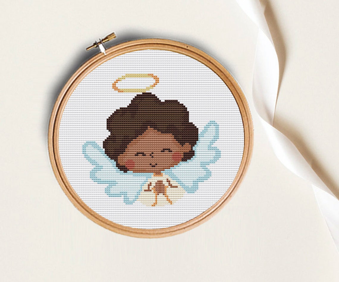Angels Baptism CROSS STITCH Cross Stitch Pattern Modern Etsy