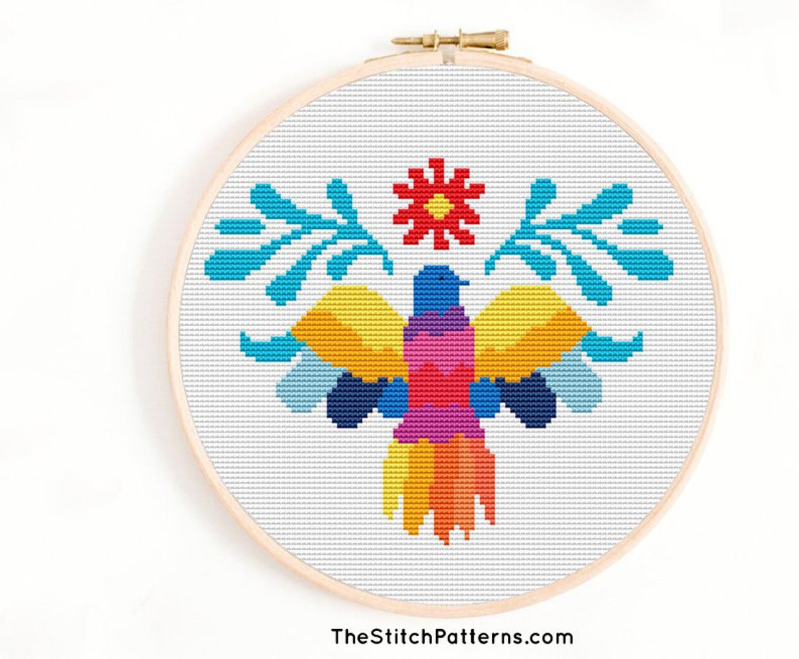Mexican Cross Stitch Patternmodern Patternbirds PDF Cross - Etsy