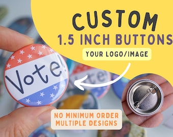250 3 Inch Full Color Custom Buttons W/ Pin. We Can Make ANY Size ...