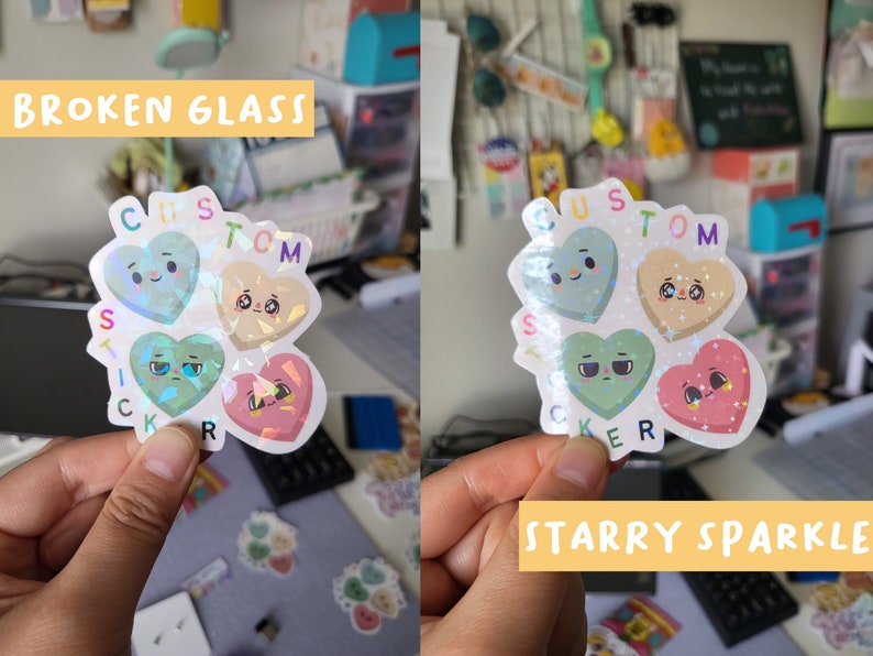 Custom Vinyl Stickers Die Cut No Minimum Full Color Etsy