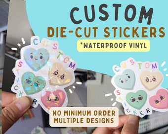 Custom Vinyl Stickers - Die Cut - No Minimum - Full Color Image - Multiple Different Images OK! - Waterproof | Matte, Glossy, Holographic