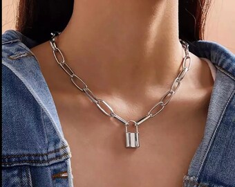 Lock Necklace Men - Etsy
