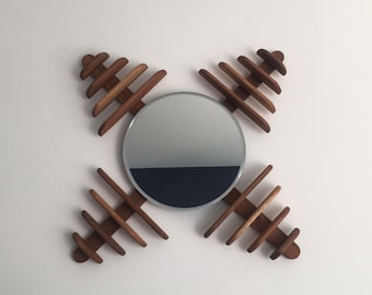 Reclaimed Wood Wall Mount Mirror