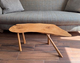 Live Edge Coffee/ End Table Beech Wood