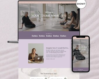 Showit-verkooppaginasjabloon voor wellnesscoaches | Servicegericht bedrijf | Cursusmakers en eigenaren van kleine bedrijven
