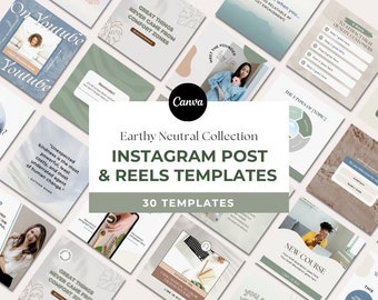 Coaching Instagram-sjablonen | Groene sociale media-sjabloon | Gezondheids- en welzijnspost | Canva sociale media-sjabloon | Rollen en palen